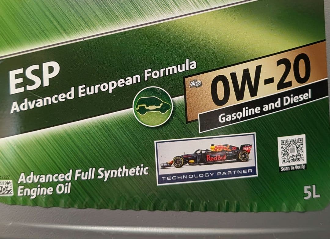 Mobil 1 ESP X2 0W-20 5Lボトル2本