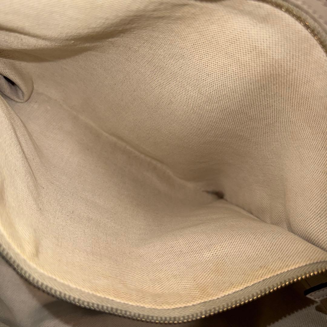 トートバッグ　GUCCI グッチシマ　レザー　ホワイト