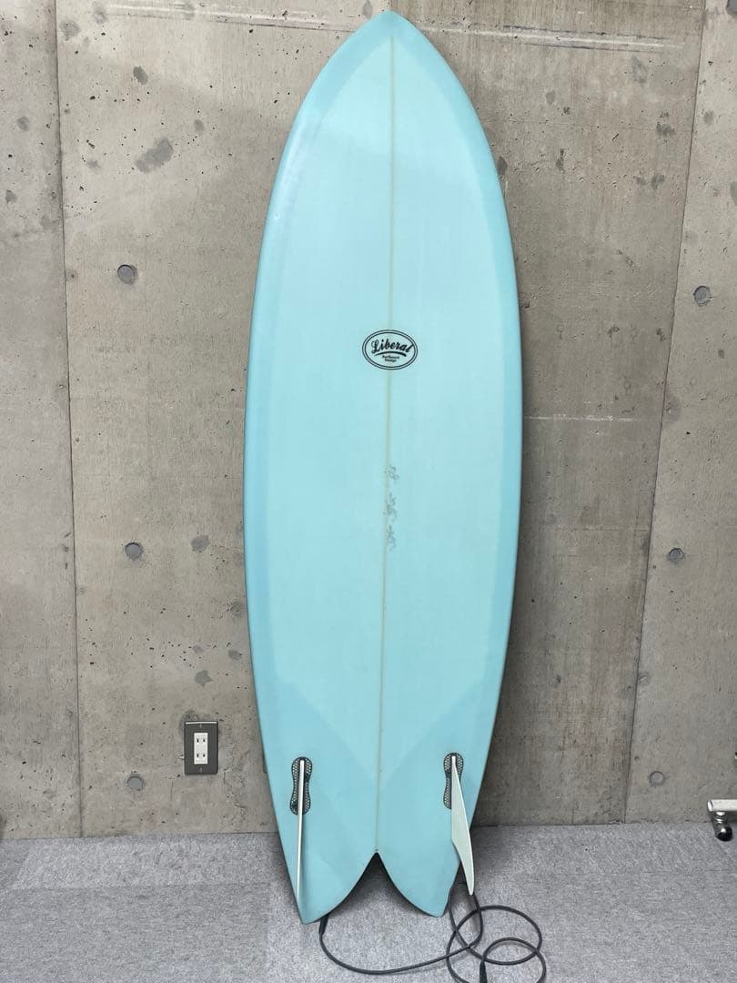 Liberal surf designライトブルー ショートボード