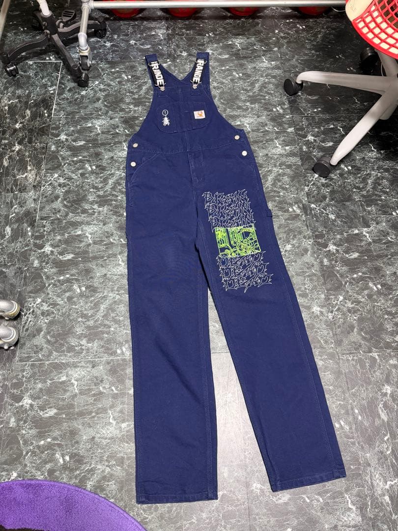 CARHARTT X BRAINDEAD オーバーオール　サロペットパンツ　S
