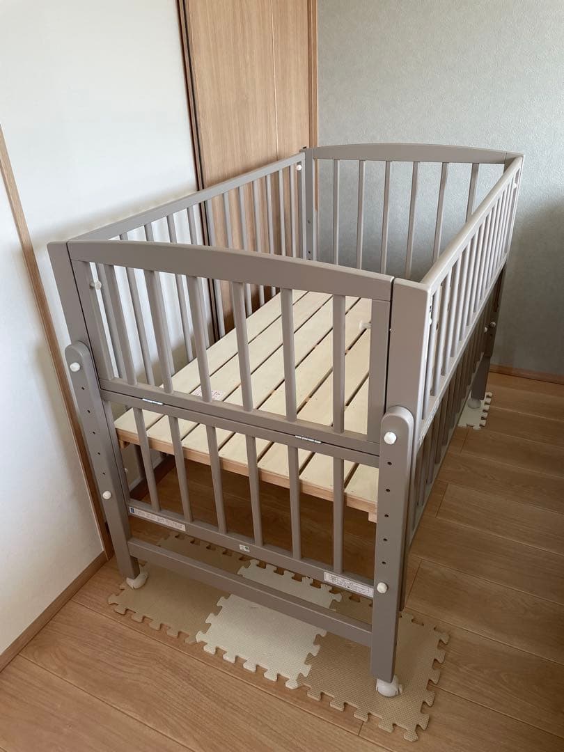 【2024年6月購入】yamatoyaベビーベッドノモックWオープンハイタイプ