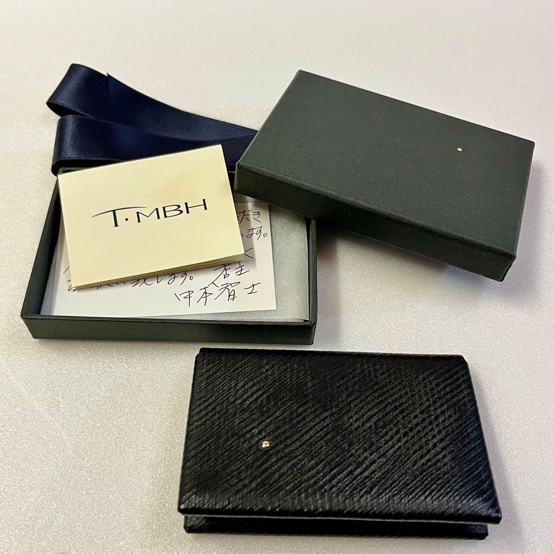 【GW限定価格】 T•MBH 葉合せ 名刺カードケース ヴォリンカ 黒