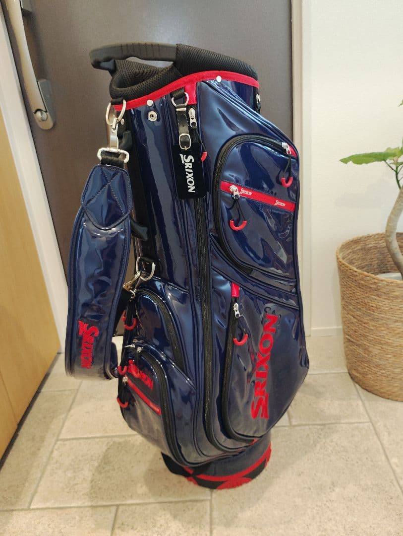 価格変更【超美品】希少スリクソンエナメル★ネイビー×レッド