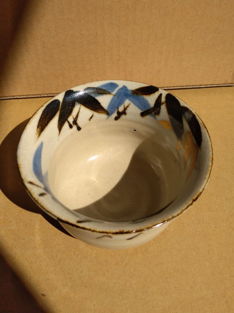茶道具名品　期間限定特価　乾山　竹絵向付（今戸焼　白井半七）小茶碗にも