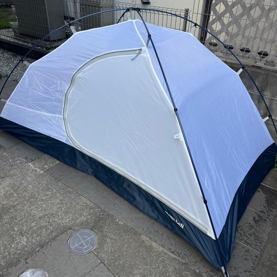 人気モンベル　クロノスドーム2 山岳テント　ブルー軽量コンパクト