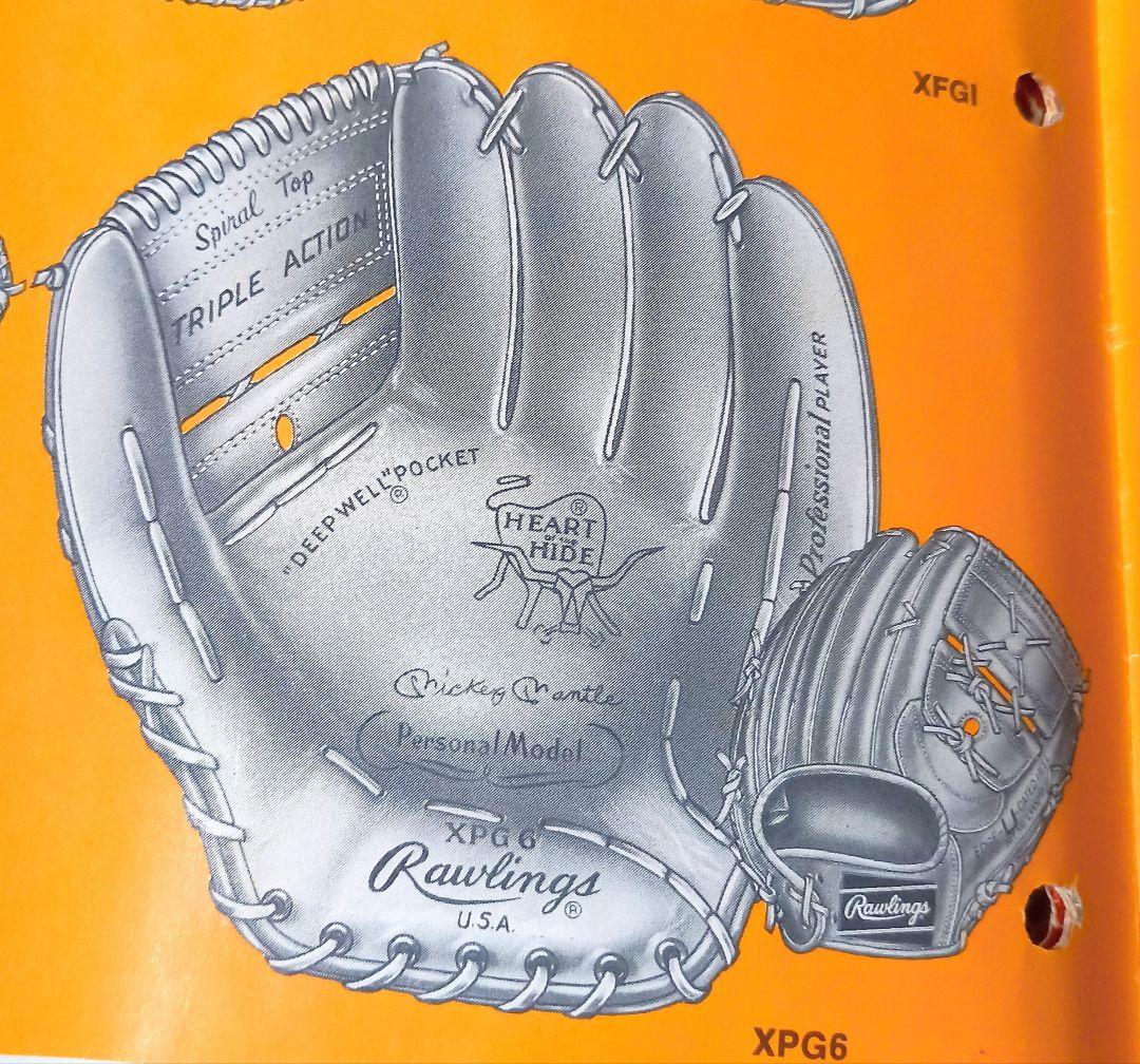 ローリングスXPG-6 MADE IN USA 1972年製 ミッキーマントル