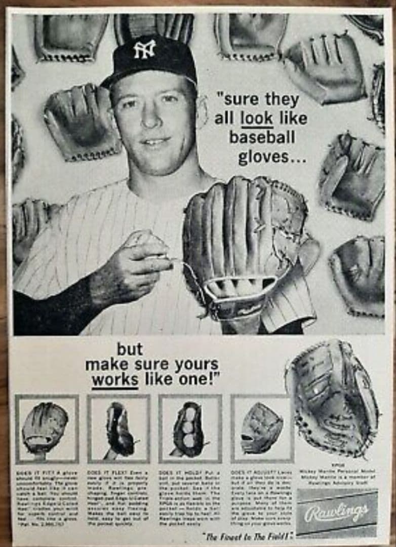 ローリングスXPG-6 MADE IN USA 1972年製 ミッキーマントル