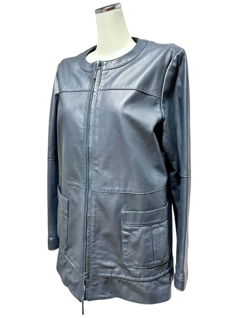 11号 大きいサイズ！極美品！最高級 レリアン 本革 羊革 ラムレザージャケット