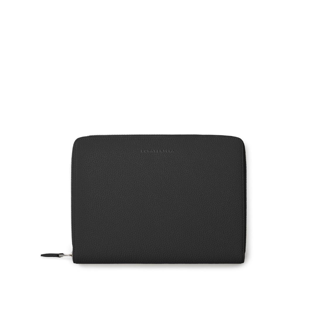 ボナベンチュラ_ファンクショナルノートケース_シュリンクレザー_黒ブラック未使用