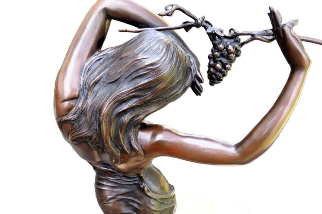 ブロンズ像 裸婦 葡萄像 美術品 彫刻 インテリア 置物 アンティーク