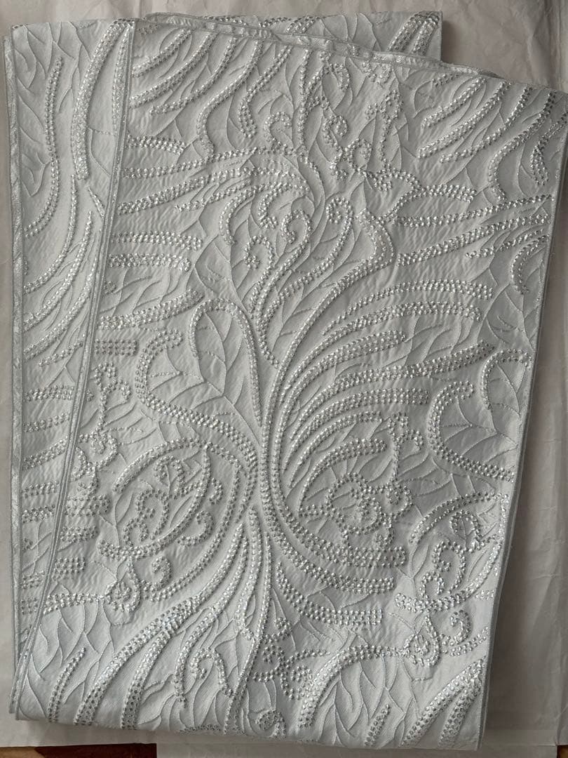 大人兵児帯【オーシャン】【スノーホワイトプラチナシルバー】セット