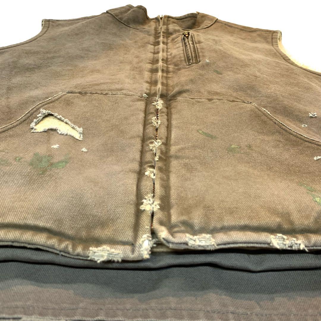 KAMIYA 23AW BORO VEST Mサイズ ビンテージ加工 カミヤ