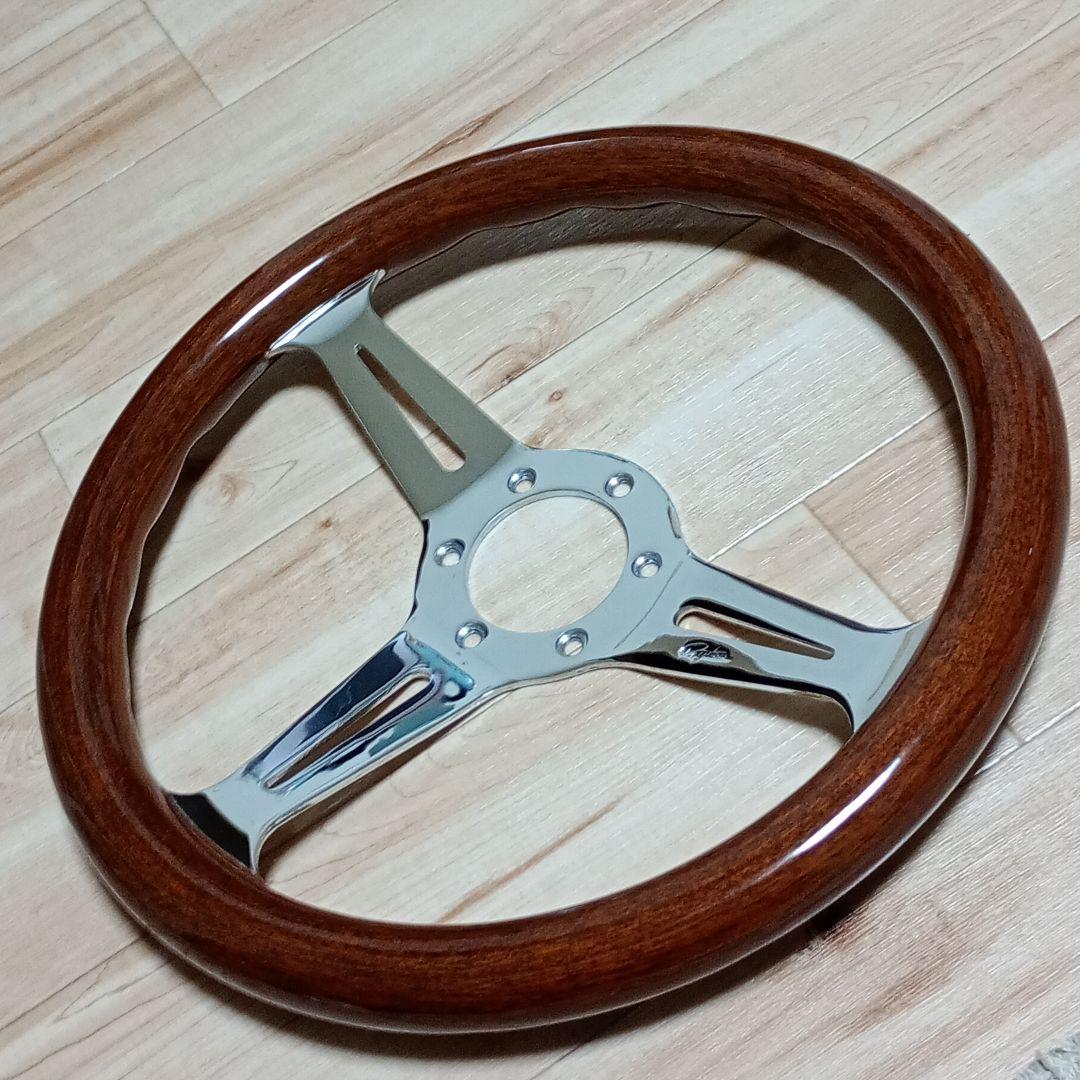 ウッドステアリング　33Φ　ペイトン　美品