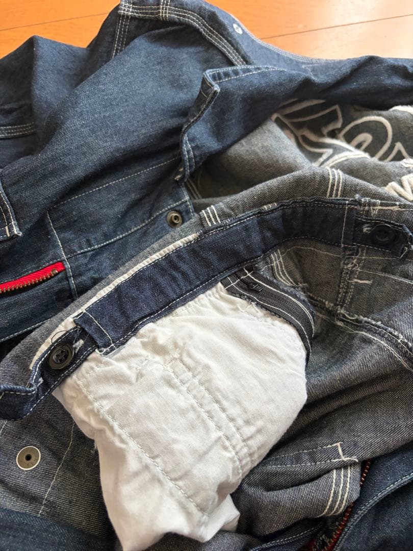 STP デニム つなぎ オールインワン 作業着　スナップオンライトオンスアメカジ