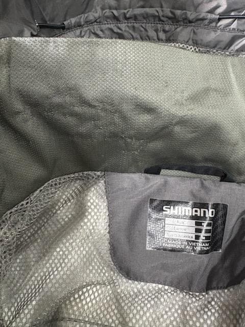 シマノ 防水レインウェア ドライシールド　ブラック・グレー 上下セット