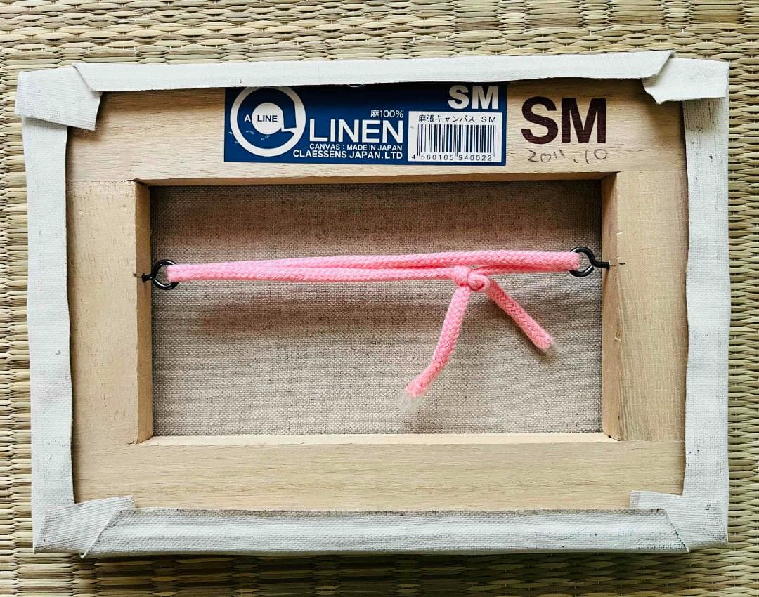 16×23㎝「痒い背中」油彩・原画・サムホール