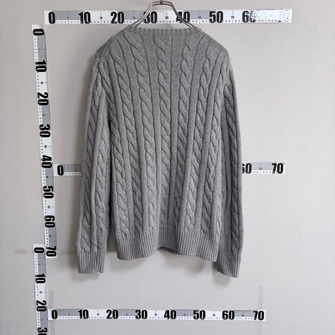 Sグレー Ralph Lauren ポロラルフローレン ケーブルニット セーター