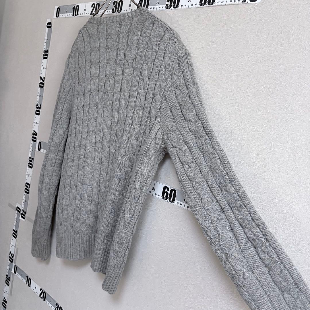 Sグレー Ralph Lauren ポロラルフローレン ケーブルニット セーター