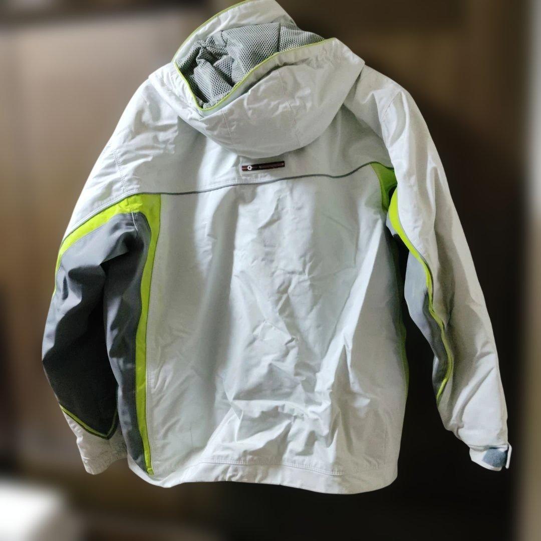 Goldwin スキーウェア メンズ ホワイト/グレー/ライム