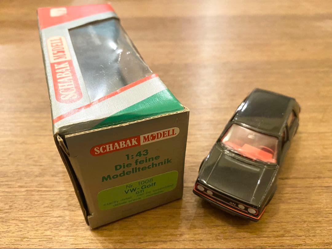 中古品 1/43 シャバク VW ゴルフⅡ GTi ブラック 当時物