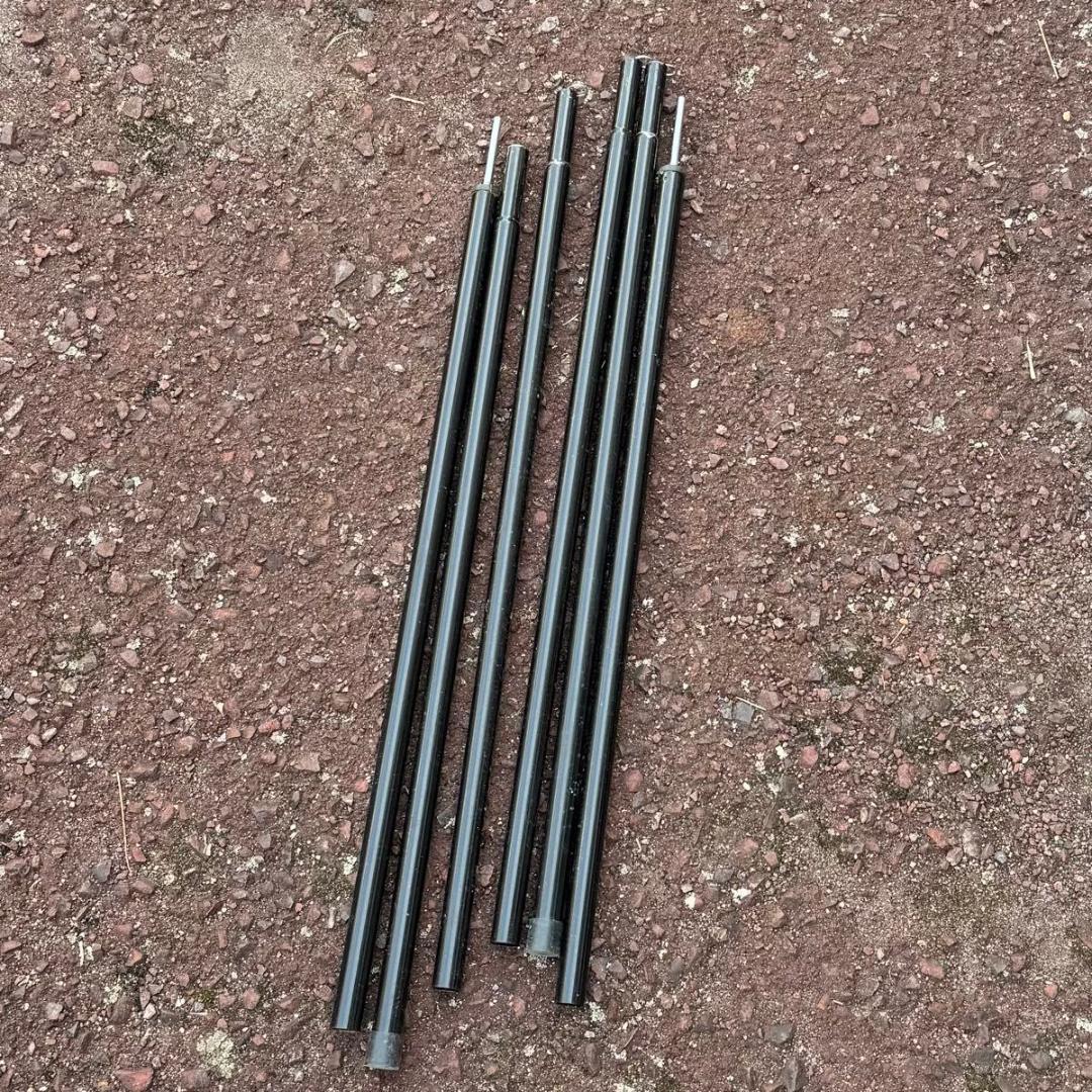 BLACKDOG ヘキサゴン 自動テント 6〜8人用／ブラック／ワンタッチ