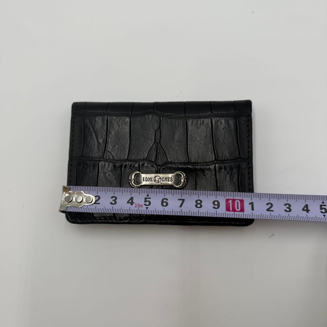 【超美品】LONE ONES 本物　クロコダイルレザー　名刺入れ