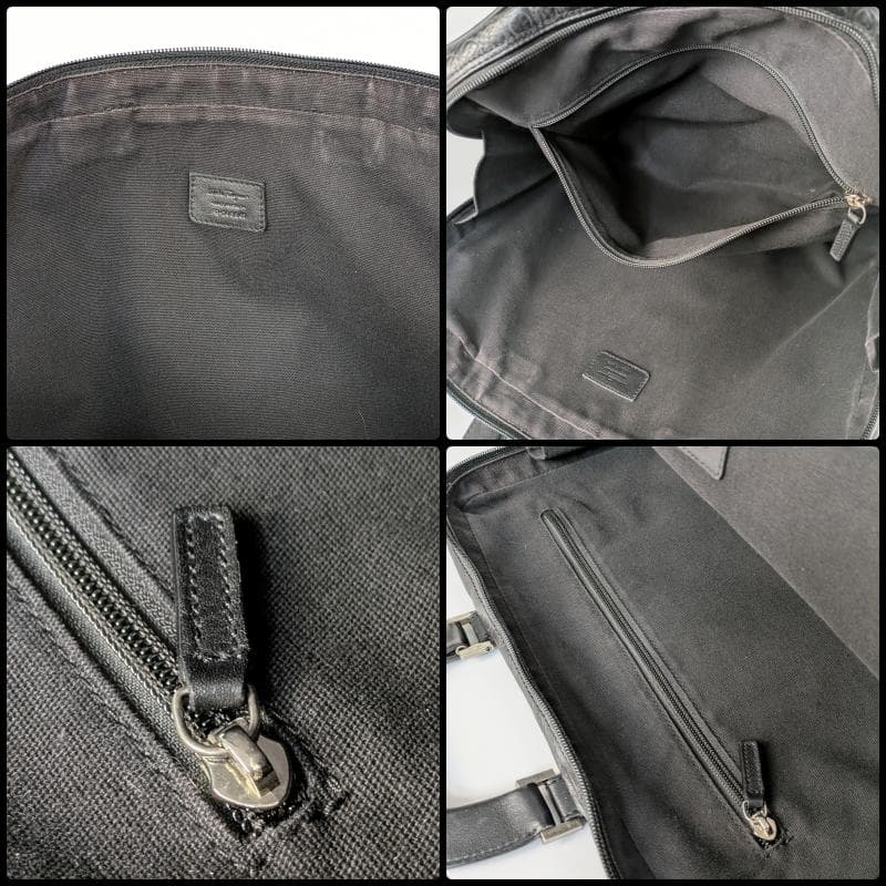 サルヴァトーレフェラガモ ビジネスバッグ A4収納 ガンチーニ レザー ブラック