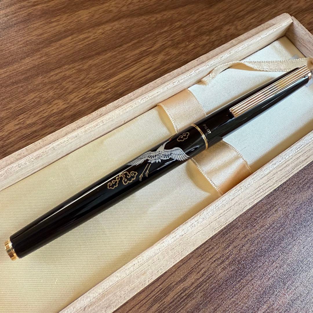 PILOT　万年筆　蒔絵万年筆　鶴　國光會