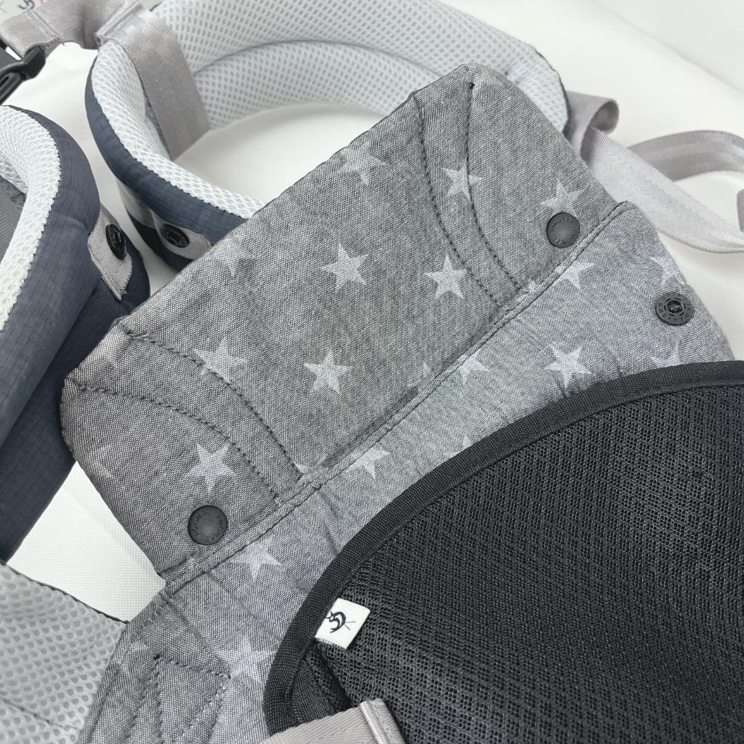 美品☘️ ミキハウス ポグネー ベビーキャリア ブラック　ヒップシート