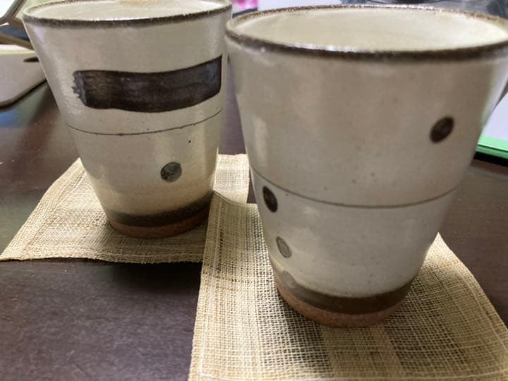 千寿庵窯　地上絵　茶器