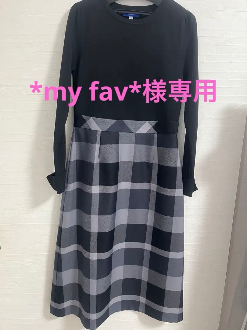 クレストブリッジ チェッククロッシングビエラ ドッキングドレス ワンピース