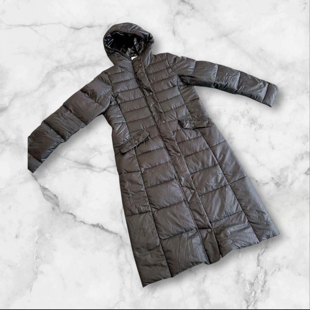 adidas アディダス　ベンチコート ロング　ダウン ブラック　Sサイズ