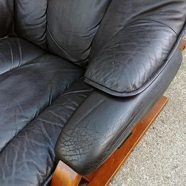 フジファニ　本革　リクライニングソファ　パーソナルチェア