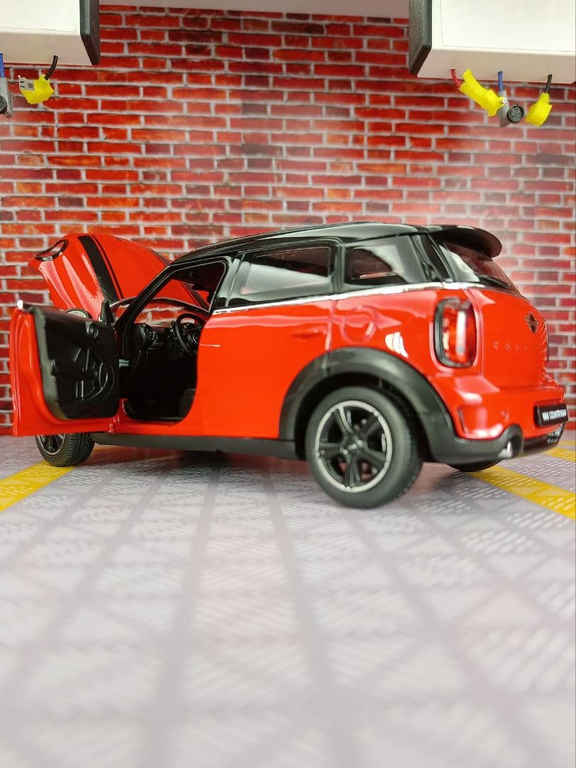  Minicooper レッド ミニカー 2ド 1:24