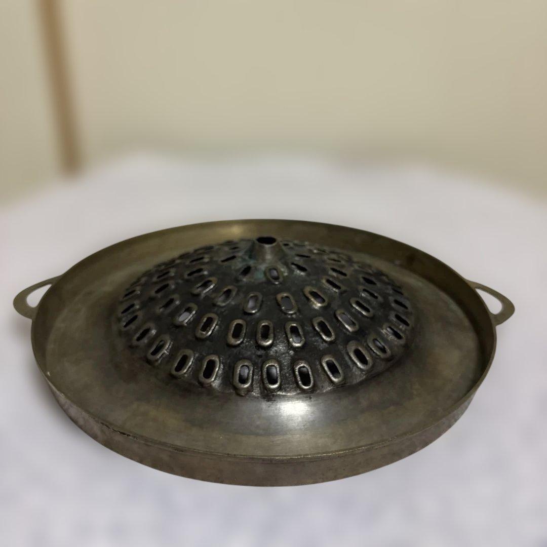 真鍮製ドーム型ジンギスカン鍋26cm