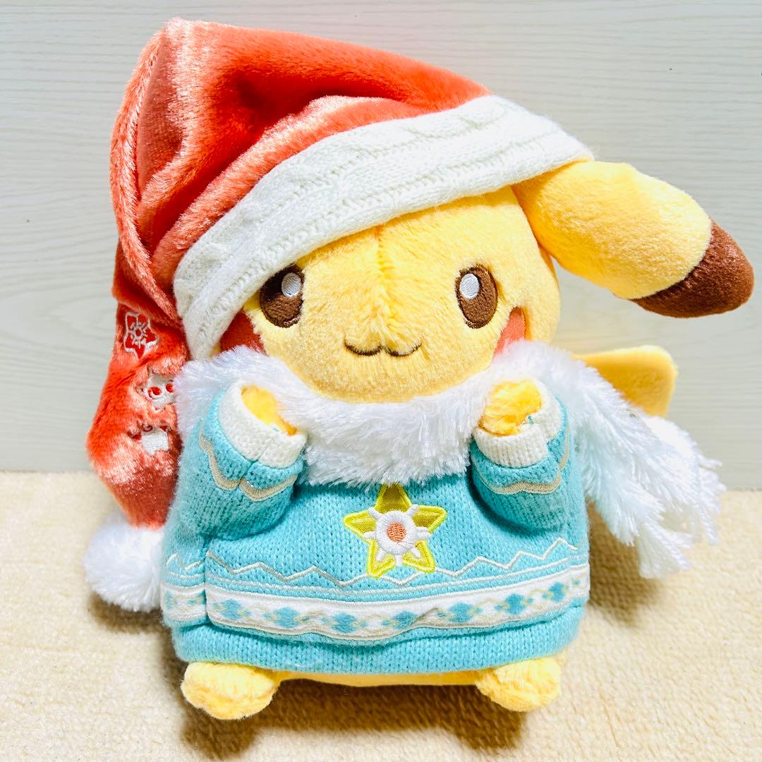ポケモン ぬいぐるみ ピカチュウ クリスマス 2024 マスコット ポケセン