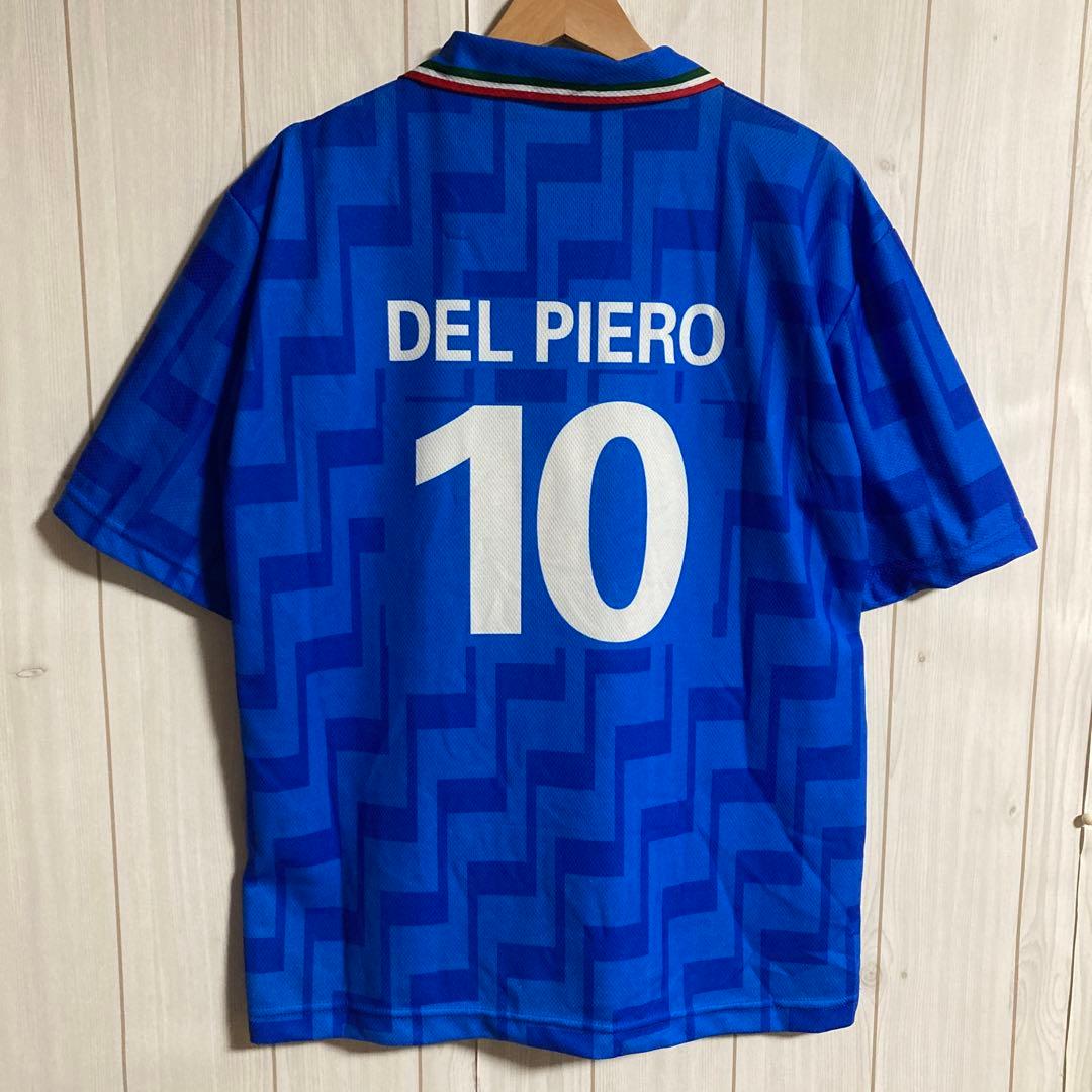 希少90sイタリア代表デルピエロSPモデル10番サッカーゲームシャツユニフォーム