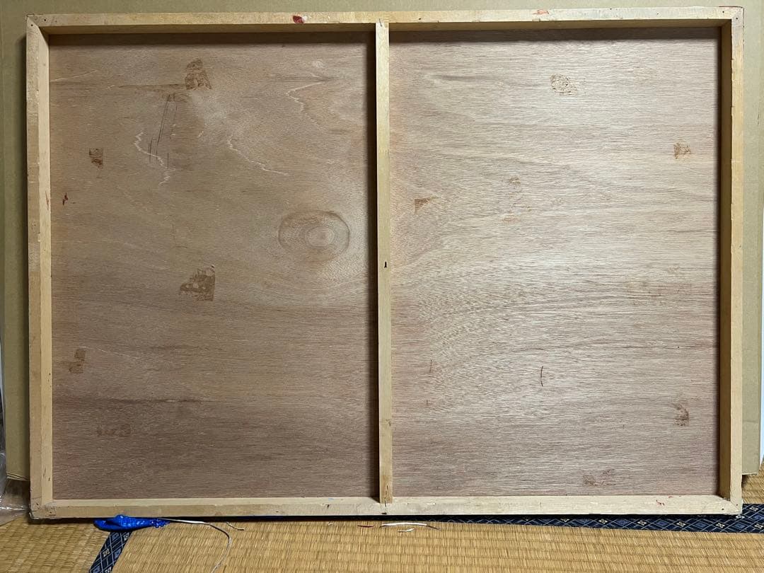 日本画　アンデスコンドル　鳥　赤　B1サイズ