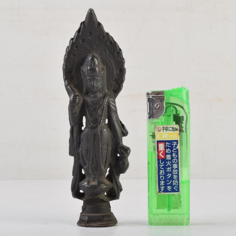 仏教美術　古銅　観音像　仏像　置物　C　9103