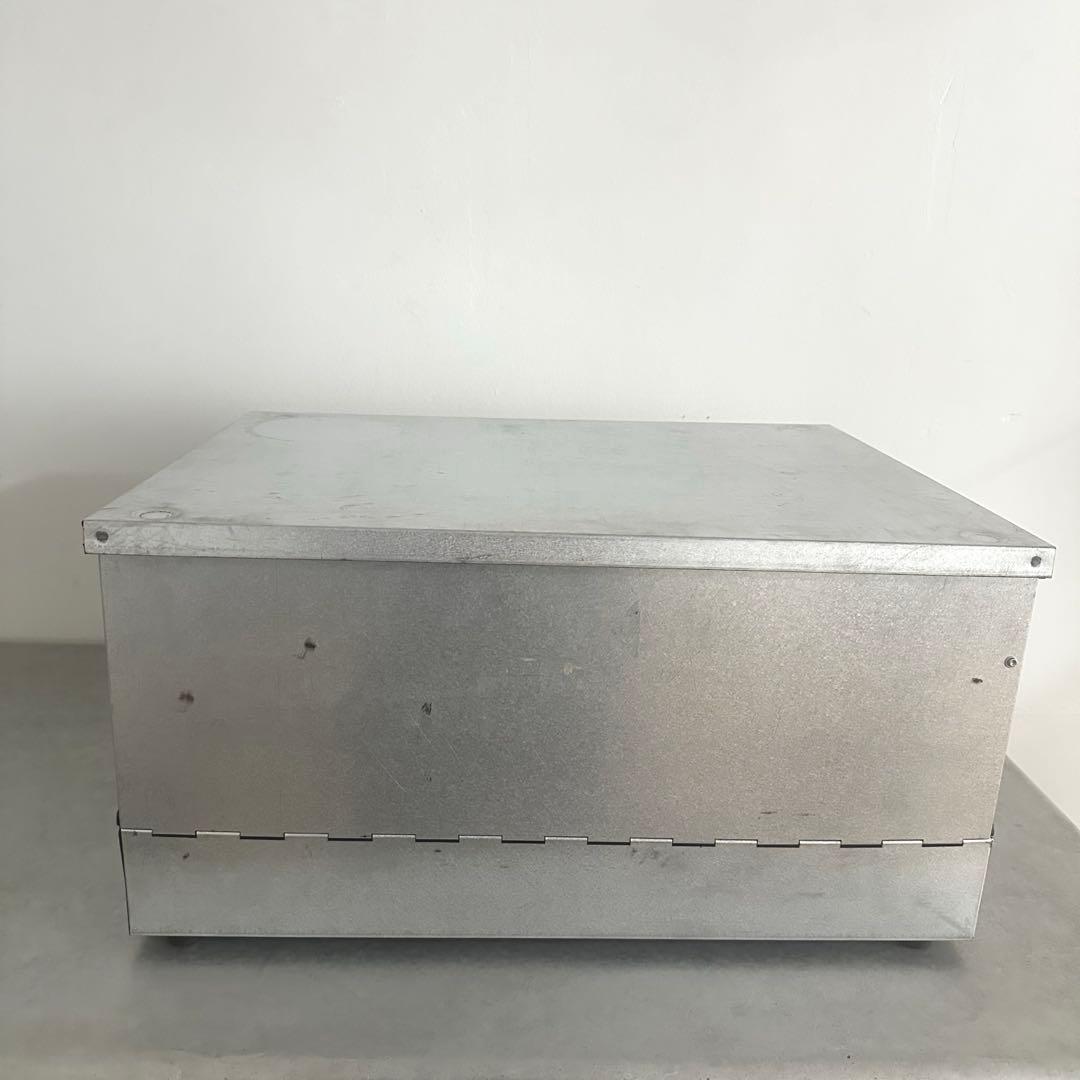 専用です/古道具/金属製の折りたたみコンテナ２個