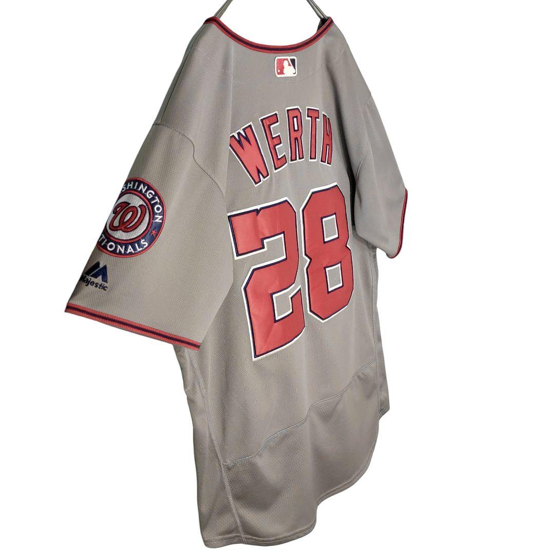 Majestic ワシントン ナショナルズ オーセンティック ベースボールシャツ