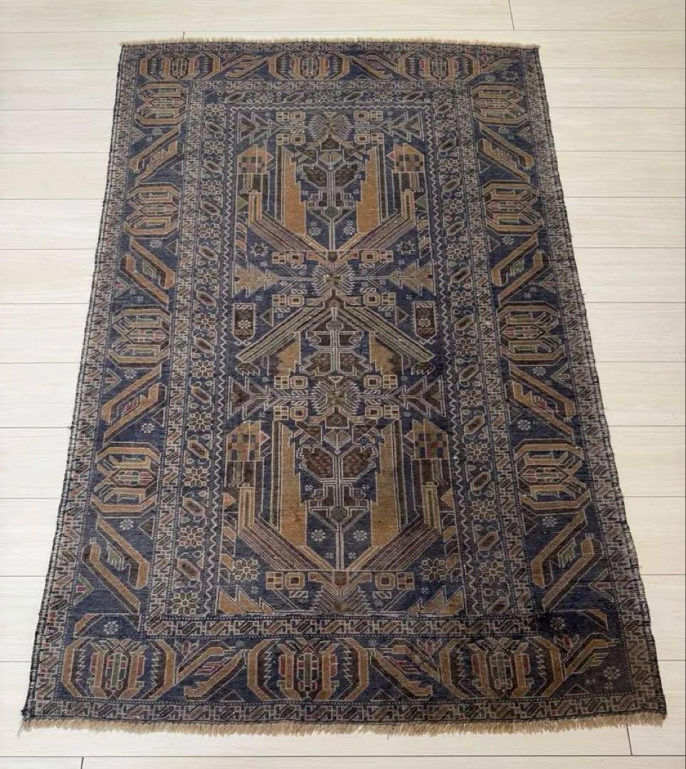 ペルシャ絨毯 170×115 紺