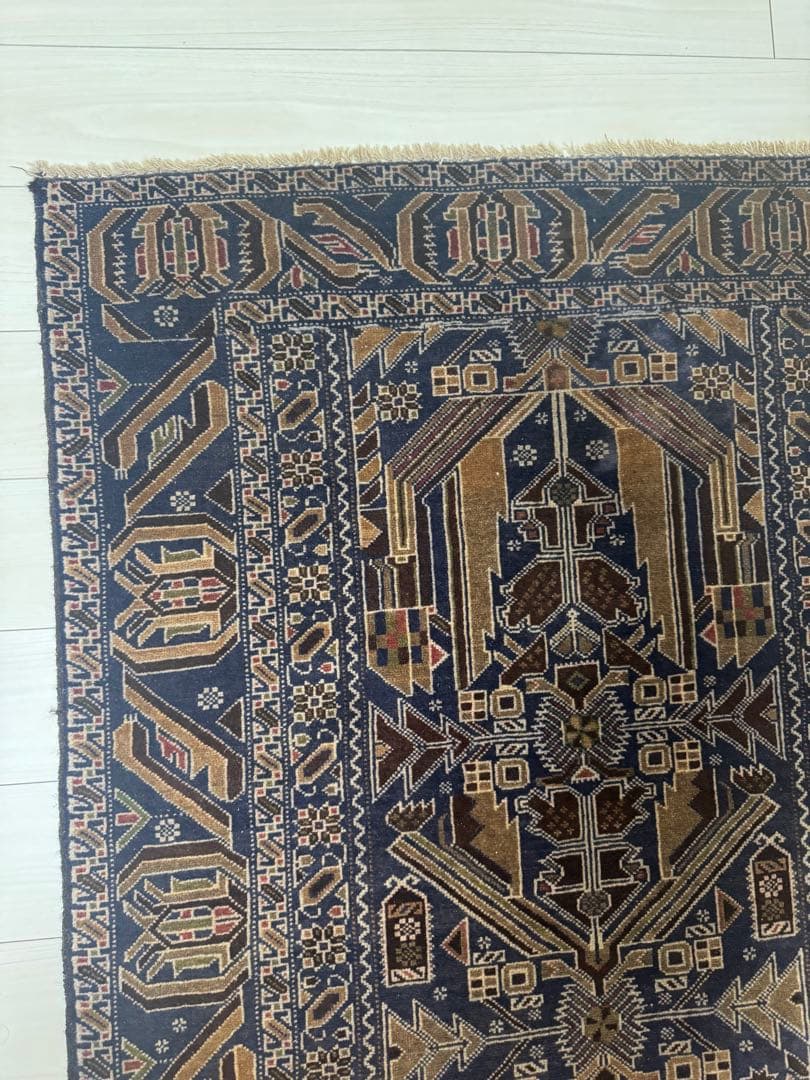 ペルシャ絨毯 170×115 紺