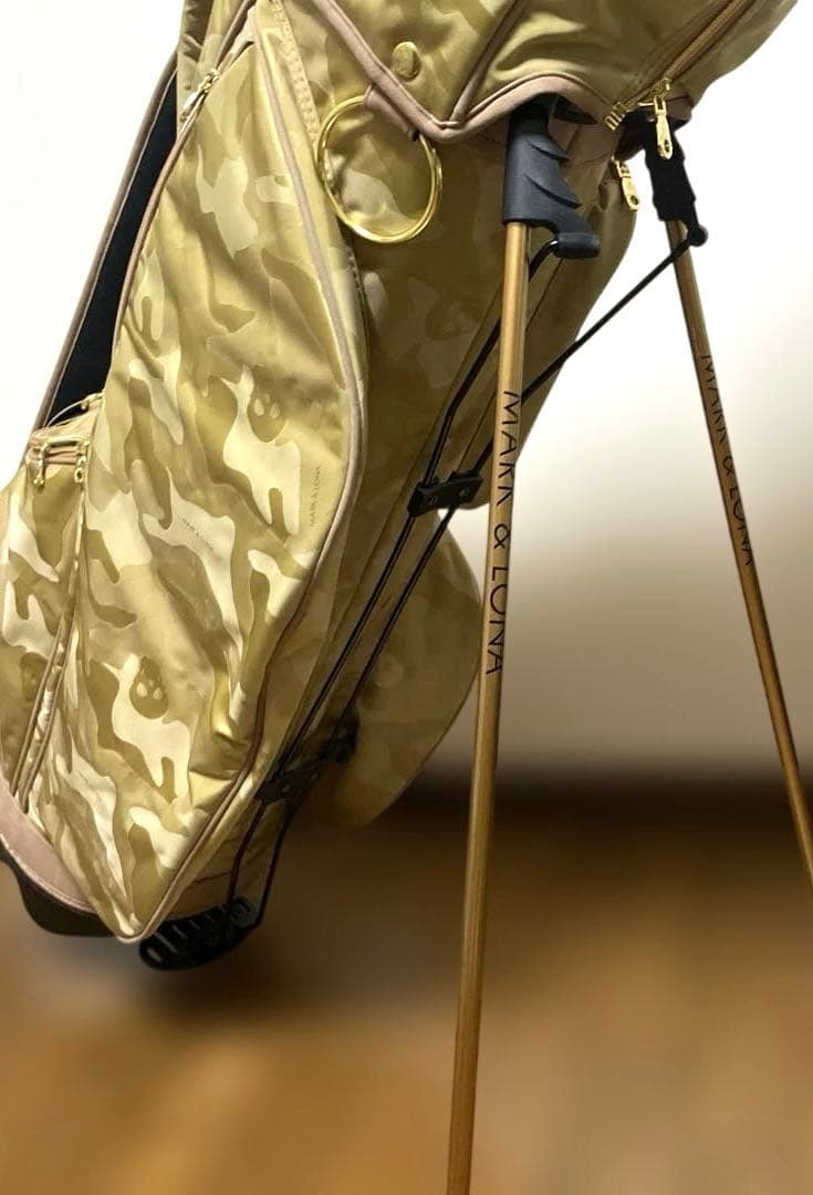 美品　3点式　MARK&LONA マークアンドロナ　カモフラ　キャディバッグ