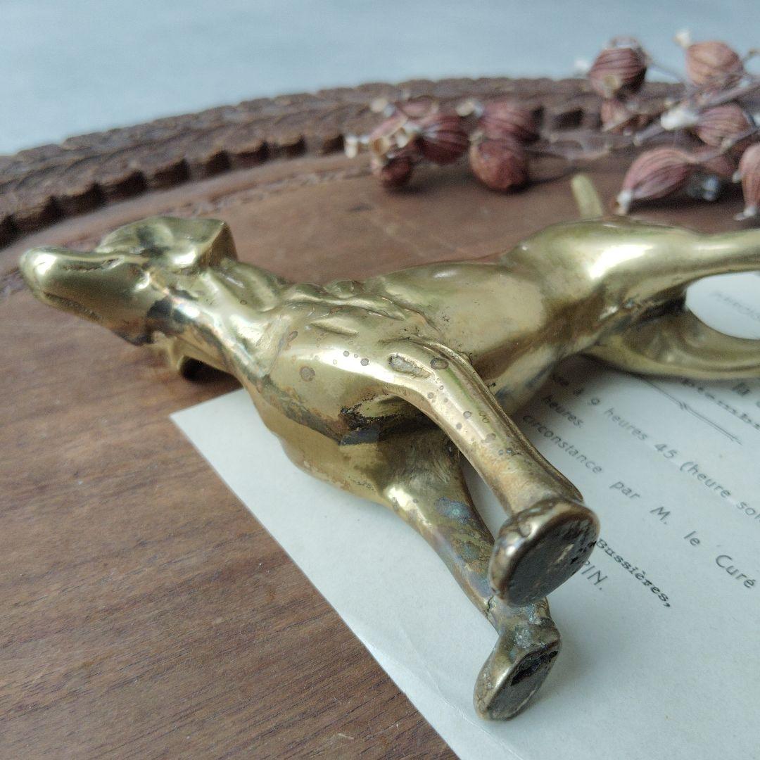 英国　真鍮のオブジェ　ゴールデンレトリバー イギリス　犬　オブジェ　アンティーク