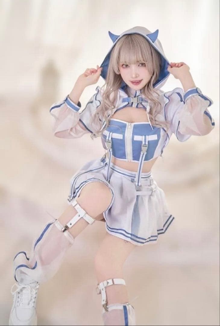 箱付き 天使界隈ゲーミングデビルガール コスプレ6点セット マリームーン