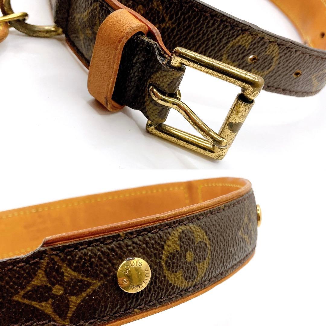 ルイ ヴィトン✨バクスター モノグラム 首輪 リード ペット用 2点セット