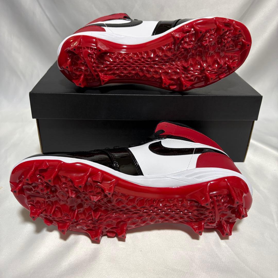 Jordan 1 Mid TD　RED　アメフト スパイク 28.0cm　Y