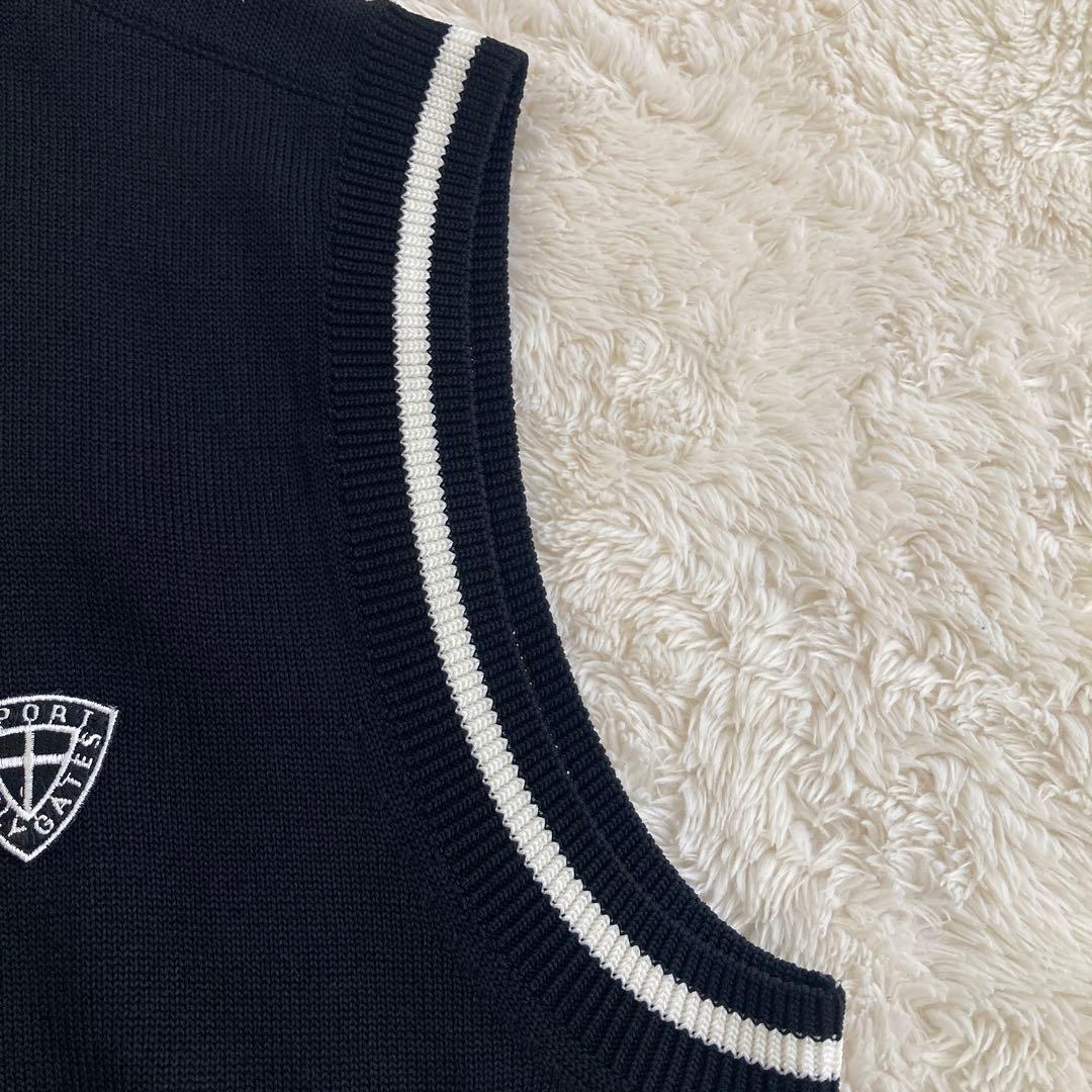 美品！PEARLY GATESパーリーゲイツ　モックネック　ハーフジップベスト