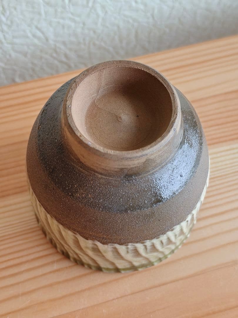 小鹿田焼 坂本茂木　刷毛目 湯呑 　民藝